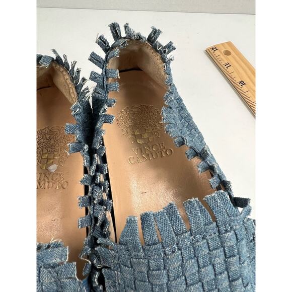 Vince Camuto VC Bimmy Casual Blue Stretch Flat Slip-On Skate Sneaker Size 7 - Picture 8 of 8